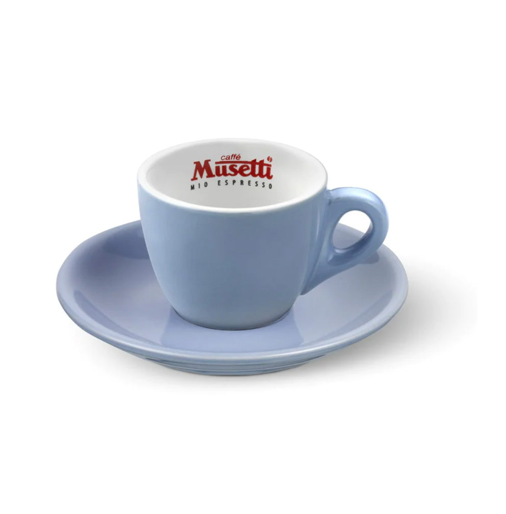 MUSETTTI RAINBOW COLLECTION 80ML COFFEE CUP & SAUCER LILAC