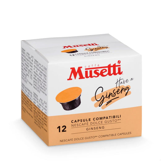 MUSETTI COFFEE CAPSULES GINSENG 12