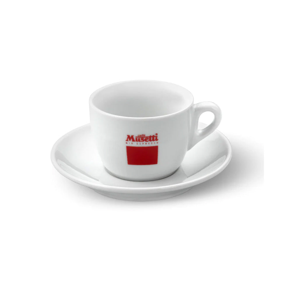 MUSETTI MIO ESPRESSO COLLECTION SET OF 2 LONG COFFEE CUPS (150ML) & SAUCER