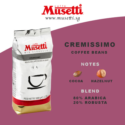 MUSETTI COFFEE BEANS CREMISSIMO 1 KG