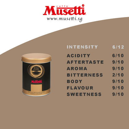 MUSETTI COFFEE BEANS GOLD CUVÉE 250 G