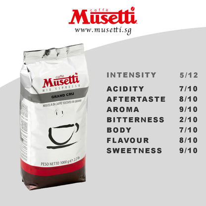 MUSETTI COFFEE BEANS GRAND CRU 1 KG