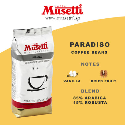 MUSETTI COFFEE BEANS PARADISO 1 KG