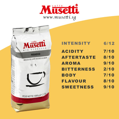 MUSETTI COFFEE BEANS PARADISO 1 KG