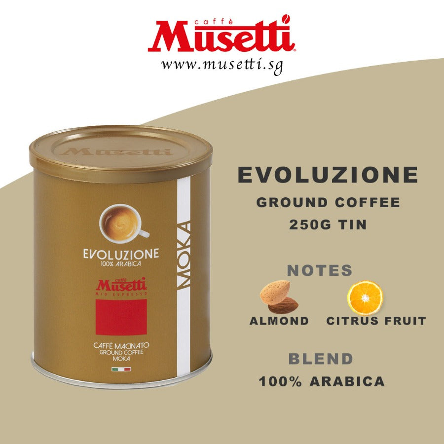 MUSETTI GROUND COFFEE EVOLUZIONE 250 G