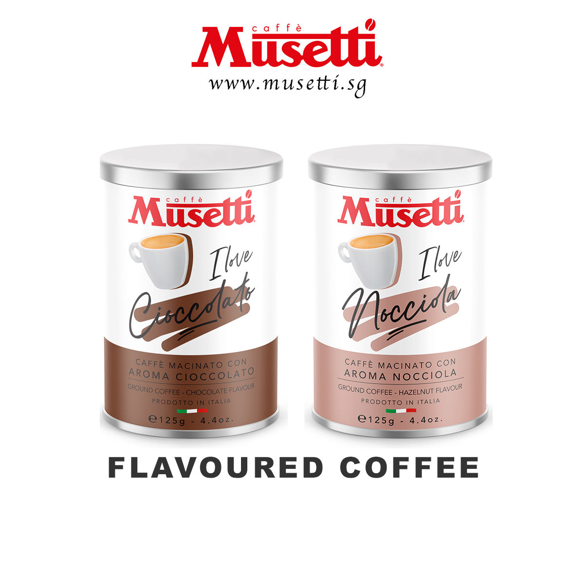 MUSETTI GROUND COFFEE CHOCOLATE FLAVOUR 125 G