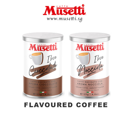 MUSETTI GROUND COFFEE HAZELNUT FLAVOUR 125 G