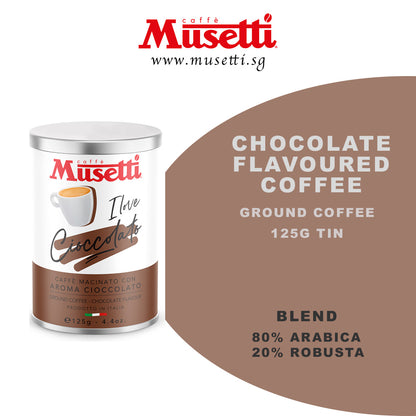 MUSETTI GROUND COFFEE CHOCOLATE FLAVOUR 125 G