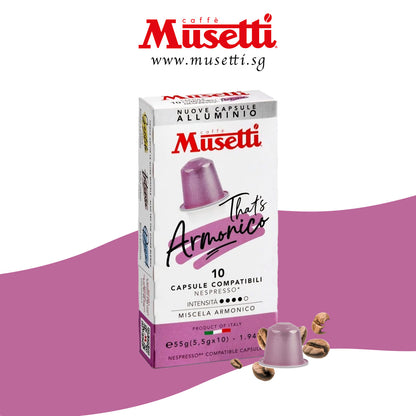 MUSETTI ALUMINIUM CAPSULES ARMONICO 10