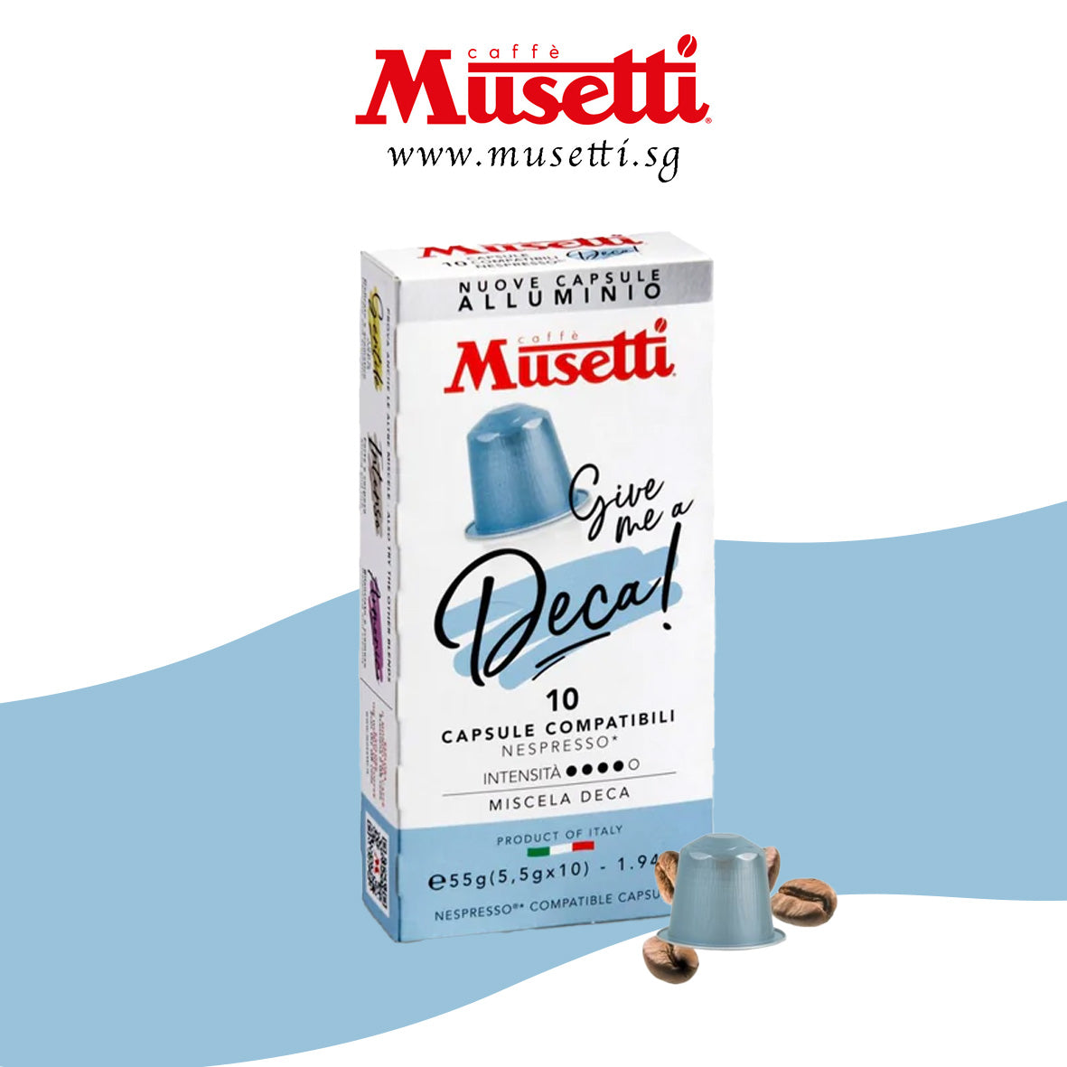 MUSETTI ALUMINIUM CAPSULES DECA 10