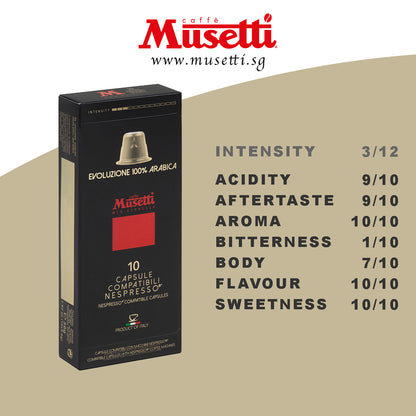 MUSETTI CAPSULES EVOLUZIONE 10