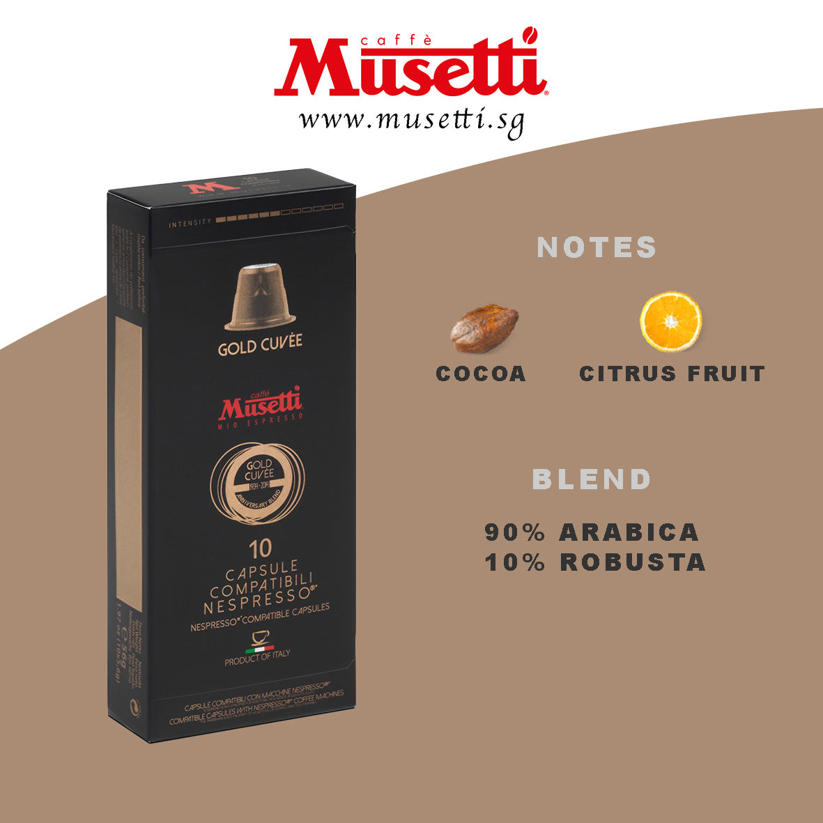 MUSETTI CAPSULES GOLD CUVÉE 10